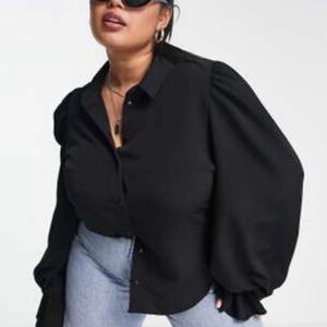 ASOS Black Button Down Shirt